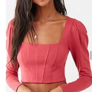 Forever 21 crop long sleeve